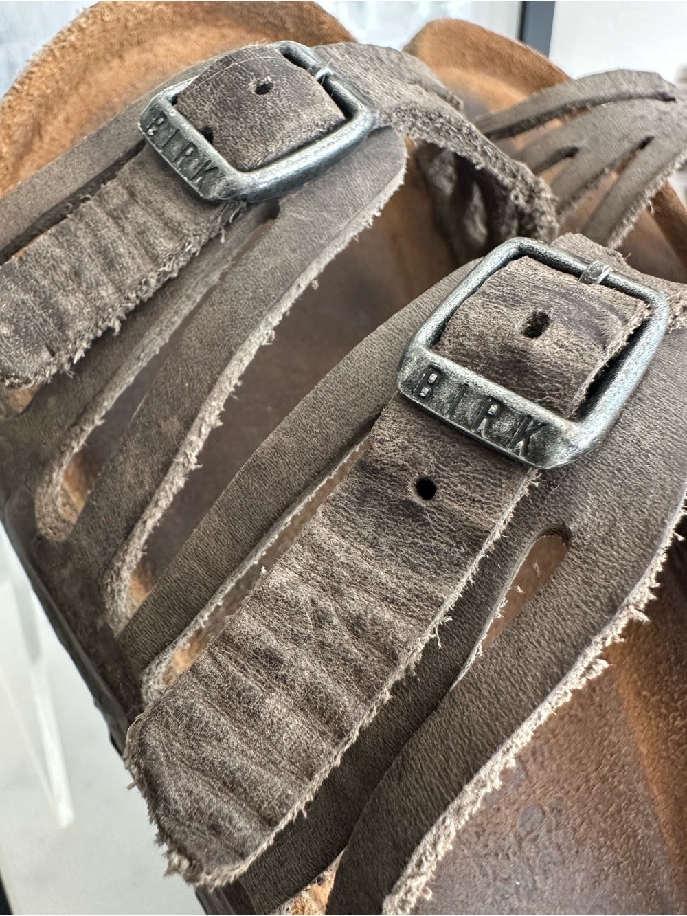 Birkenstock Granada Two Strap Leather Sandals, Soft Footbed - Size 37/6.5 - Picture 7 of 7